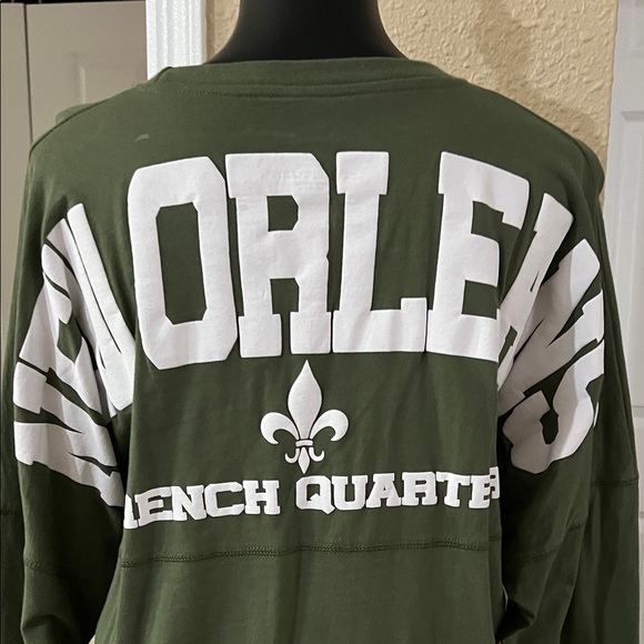 Classic Green New Orleans Long Sleeve Tee - Picture 6 of 8